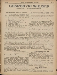Gospodyni Wiejska: dodatek do nr.1. &bdquo;Poradnika Gospodarskiego&rdquo; 1917.01.05 R.2 Nr1