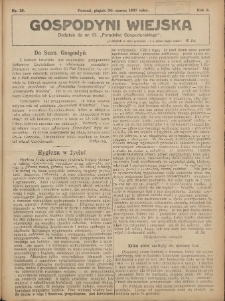 Gospodyni Wiejska: dodatek do nr.13. &bdquo;Poradnika Gospodarskiego&rdquo; 1917.03.30 R.2 Nr13