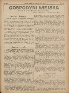 Gospodyni Wiejska: dodatek do nr.13. „Poradnika Gospodarskiego” 1917.03.30 R.2 Nr13