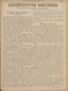 Gospodyni Wiejska: dodatek do nr.20. &bdquo;Poradnika Gospodarskiego&rdquo; 1917.05.18 R.2 Nr20