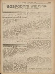 Gospodyni Wiejska: dodatek do nr.24. &bdquo;Poradnika Gospodarskiego&rdquo; 1917.06.15 R.2 Nr24