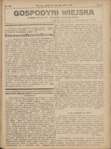 Gospodyni Wiejska: dodatek do nr.24. „Poradnika Gospodarskiego” 1917.06.15 R.2 Nr24