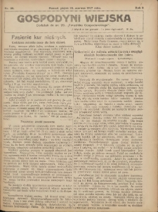 Gospodyni Wiejska: dodatek do nr.25. &bdquo;Poradnika Gospodarskiego&rdquo; 1917.06.22 R.2 Nr25