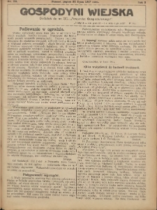 Gospodyni Wiejska: dodatek do nr.30. &bdquo;Poradnika Gospodarskiego&rdquo; 1917.07.27 R.2 Nr30