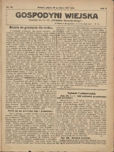 Gospodyni Wiejska: dodatek do nr.52. &bdquo;Poradnika Gospodarskiego&rdquo; 1917.12.28 R.2 Nr52