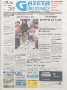 Gazeta Średzka 2001.07.19 Nr29(316)