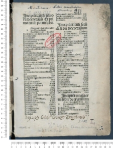 Casus summarii Decretalium Sexti et Clementinarum