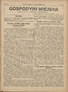 Gospodyni Wiejska: dodatek do nr.2. &bdquo;Poradnika Gospodarskiego&rdquo; 1918.01.11 R.3 Nr2