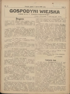 Gospodyni Wiejska: dodatek do nr.9. &bdquo;Poradnika Gospodarskiego&rdquo; 1918.03.01 R.3 Nr9