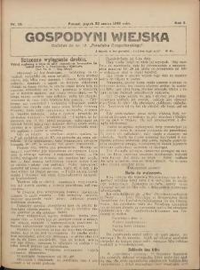Gospodyni Wiejska: dodatek do nr.12. &bdquo;Poradnika Gospodarskiego&rdquo; 1918.03.22 R.3 Nr12