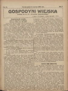 Gospodyni Wiejska: dodatek do nr.25. &bdquo;Poradnika Gospodarskiego&rdquo; 1918.06.21 R.3 Nr25