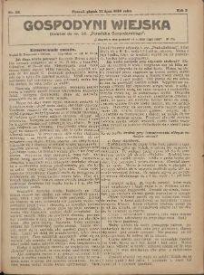 Gospodyni Wiejska: dodatek do nr.28. „Poradnika Gospodarskiego” 1918.07.12 R.3 Nr28