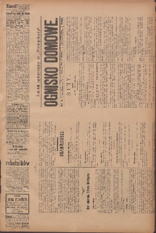 Ognisko Domowe: dodatek nadzwyczajny do "Wielkopolanina" 1908.01.25 Nr4