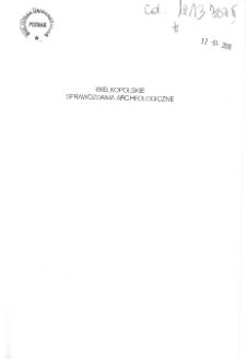 Wielkopolskie Sprawozdania Archeologiczne 2009 T.10