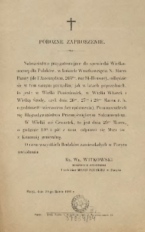 [Zaproszenie Inc.:] " Nabożeństwo przygotowujące do spowiedzi Wielkanocnej dla Polaków ..."