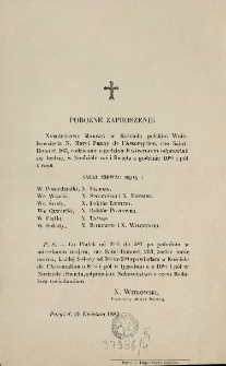 [Zaproszenie Inc.:] "Nabożeństwo Majowe w Kościele polskim ..."