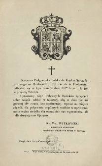 [Zaproszenie Inc.:] " Doroczna Pielgrzymka Polska do Kaplicy Serca Jezusowego ..."