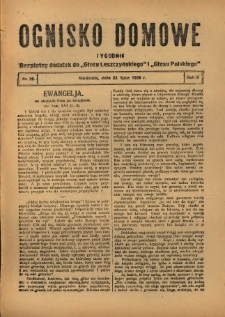 Ognisko Domowe: bezpłatny dodatek do "Głosu Leszczyńskiego" 1928.07.22 R.4 Nr30