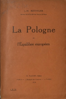 La Pologne et l'équilibre européen