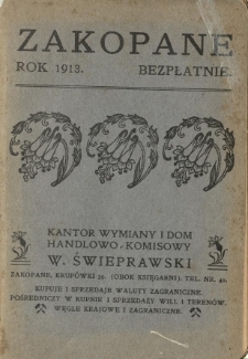 Zakopane : wydawnictwa rok siódmy