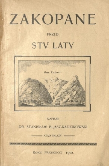 Zakopane przed stu laty : ciąg dalszy