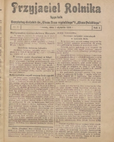 Przyjaciel Rolnika: bezpłatny dodatek do Głosu Leszczyńskiego i Głosu Polskiego 1930.01.03 R.3 Nr1