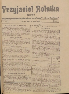 Przyjaciel Rolnika: bezpłatny dodatek do Głosu Leszczyńskiego i Głosu Polskiego 1930.03.14 R.3 Nr11