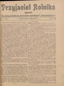 Przyjaciel Rolnika: bezpłatny dodatek do Głosu Leszczyńskiego i Głosu Polskiego 1930.05.16 R.3 Nr20