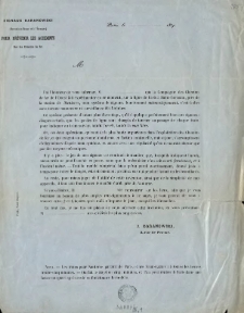 [Zaproszenie Inc.:] "M J'ai l' honneur de vous informer, M ... que la Compagnie des Chemins de fer l'Ouest ...