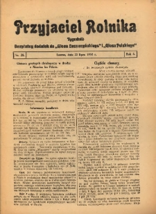 Przyjaciel Rolnika: bezpłatny dodatek do Głosu Leszczyńskiego i Głosu Polskiego 1932.07.22 R.5 Nr28