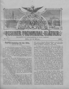Posener Provinzial-Bl&auml;tter 1906.02.25 Nr8