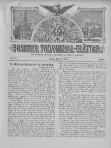 Posener Provinzial-Bl&auml;tter 1908.06.14 Nr23