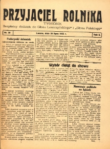 Przyjaciel Rolnika: bezpłatny dodatek do Głosu Leszczyńskiego i Głosu Polskiego 1935.07.28 R.8 Nr30