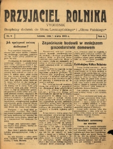 Przyjaciel Rolnika: bezpłatny dodatek do Głosu Leszczyńskiego i Głosu Polskiego 1936.03.01 R.9 Nr9