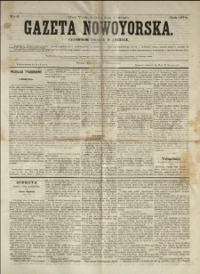 Gazeta Nowoyorska. Czasopismo Polskie w Ameryce. 1874.02.07 No 6