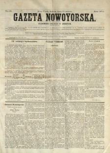 Gazeta Nowoyorska. Czasopismo Polskie w Ameryce. 1874.03.21 No 12