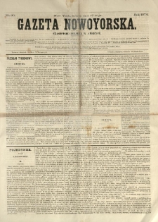 Gazeta Nowoyorska. Czasopismo Polskie w Ameryce. 1874.05.16 No 20