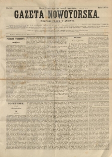Gazeta Nowoyorska. Czasopismo Polskie w Ameryce. 1874.06.06 No 23