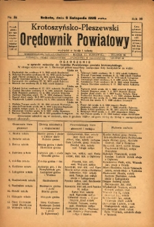 Krotoszyńsko-Pleszewski Orędownik Powiatowy 1929.11.09 R.56 Nr89