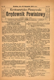 Krotoszyńsko-Pleszewski Orędownik Powiatowy 1929.11.16 R.56 Nr91
