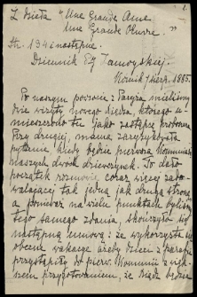 Różne Marii Zamoyskiej: Notatki, wypisy z druków, rozważania religijne m.in. Reguła Stowarzyszenia pod wezw. św. Józefa, odezwy, uchwały, sprawozdania, wiersze (Mickiewicz i Słowacki w tłum. franc.) piosenki legionowe, katalogi biblioteczne etc. Vol. 1-2