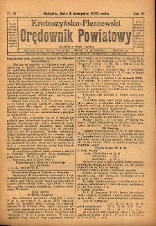 Krotoszyńsko-Pleszewski Orędownik Powiatowy 1929.08.03 R.56 Nr61