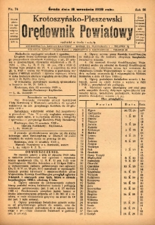Krotoszyńsko-Pleszewski Orędownik Powiatowy 1929.09.18 R.56 Nr74