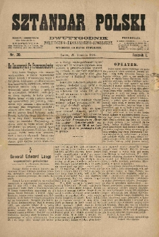 Sztandar Polski : dwutygodnik polityczno-ekonomiczno-społeczny. 1879.12.25 R.1 Nr.20