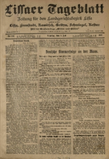 Lissaer Tageblatt. 1917.07.01 Nr.151