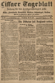 Lissaer Tageblatt. 1917.07.26 Nr.172