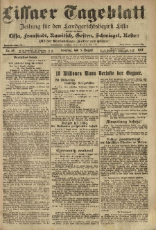 Lissaer Tageblatt. 1917.08.05 Nr.181