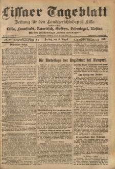 Lissaer Tageblatt. 1917.08.10 Nr.185