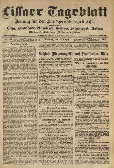Lissaer Tageblatt. 1917.08.15 Nr.189