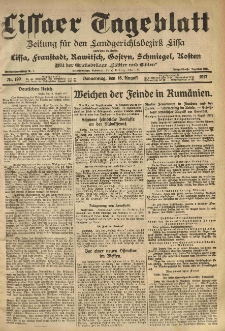 Lissaer Tageblatt. 1917.08.16 Nr.190